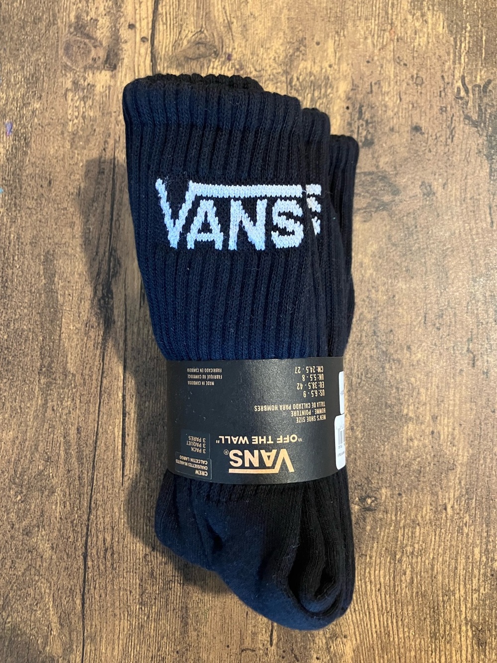 Vans crew socks 3x